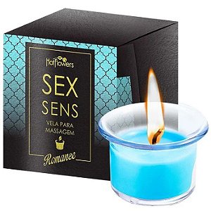 VELA PARA MASSAGEM SEX SENS ROMANCE 20G HOT FLOWERS