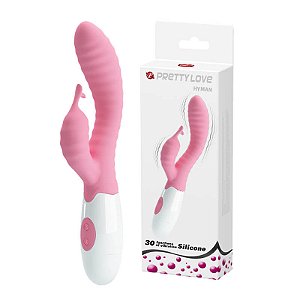 VIBRADOR DE PONTO G E CLITÓRIS ROSA - HYMAN