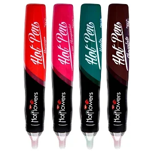 CANETA COMESTÍVEL HOT PEN 35G HOT FLOWERS