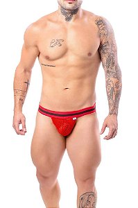 JOCK ARRASTAO VERMELHO COM ELASTICO BICOLOR SD152