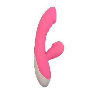 VIBRADOR ROSA COM SUGADOR DE CLITÓRIS BORN
