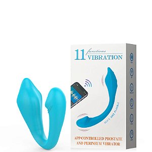 VIBRADOR AZUL COM CONTROLE VIA APP – VR-102
