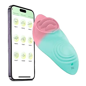 VIBRADOR DE CALCINHA POR APLICATIVO COM TEXTURA DB-033