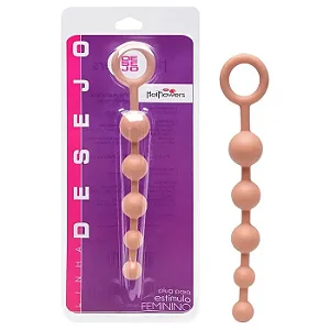 PLUG ANAL 5 BALL 14,5 X 2,3CM HOT FLOWERS