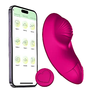 VIBRADOR DE CALCINHA COM IMÃ VIA APLICATIVO - A01-039