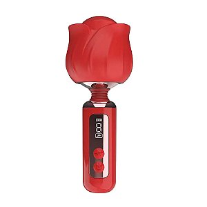 VIBRADOR PULSADOR ROSA COM DISPLAY - BL56MH