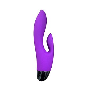 VIBRADOR PONTO G COM ESTIMULADOR CLITORIANO ROXO YAOJI – VR-170