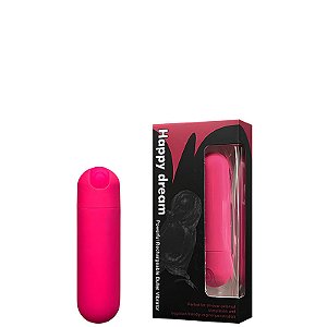 CÁPSULA VIBRATÓRIA RECARREGÁVEL 10 MODOS DE VIBRAÇÃO ROSA- CV-025