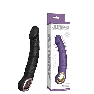 VIBRADOR RECARREGÁVEL PRETO 22 CM – JUMP-O – VR-062