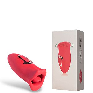 VIBRADOR RECARREGÁVEL BOCA COM LÍNGUA – LR-227