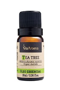 Óleo Essencial Melaleuca Tea Tree 100% Puro 10ml - Via Aroma