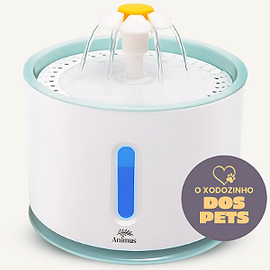 Bebedouro Elétrico Tipo Fonte para Gato e Cachorro com Filtro - Animus Bem Estar