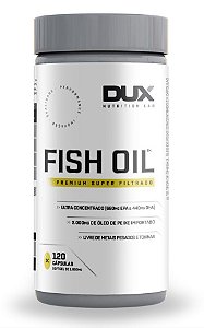 Ômega 3 Fish Oil - Premium super filtrado - 120 cápsulas - Dux