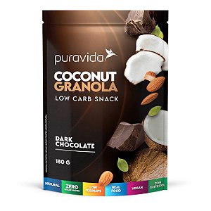 Granola Coconut Dark Chocolate - Pura Vida - 180g