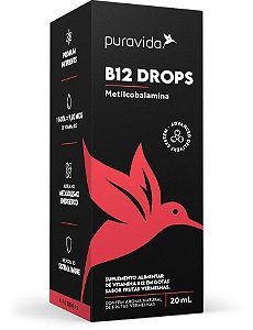 B12 Drops Gotas - Pura Vida - 20mL