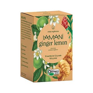 Chá Orgânico, Ginger Lemon - Iamani - 15 sachês