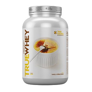 Whey Protein Isolado e Hidrolisado, Vanilla Creme Brûlée - True Source - 837g