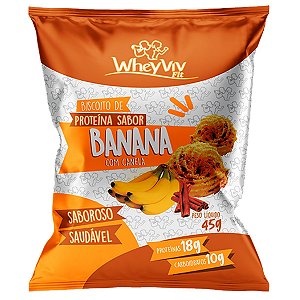 Biscoito Wheyviv - Banana com Canela - 45g