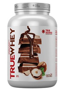 Whey Protein Isolado e Hidrolisado, Chocolate com Avelã - True Source - 837g