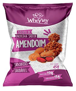 Biscoito WheyViv - Amendoim - 45g