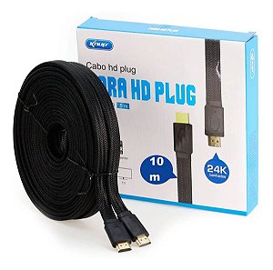 CABO HDMI 10 M 24K BANHADO V.1.4 - KNUP