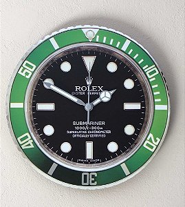 Relógio de parede Rolex 50th - Jotapê Relógios