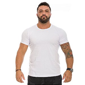 Camiseta Básica Branca Masculina Lisa 100% Algodão P/M/G/GG/XG