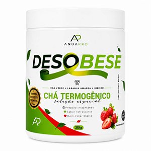 CHÁ SOLÚVEL TERMOGÊNICO DESOBESE - MORANGO 210G