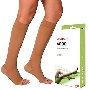 Meia Venosan Supportline 6000 AD 20-30 Mmhg 3/4 Pé aberto