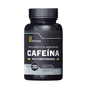 Cafeína 200mg (30 Comprimidos de 400mg) - Fitios