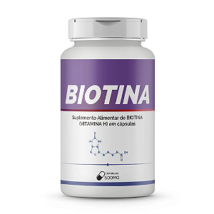 Biotina (Vitamina H) 60/120 Cápsulas de 500mg Bio Vittas
