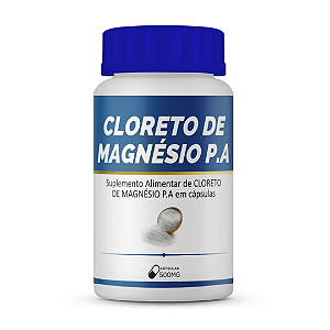 Cloreto de Magnésio P.A (60/120 Cápsulas de 500mg) - Bio Vittas