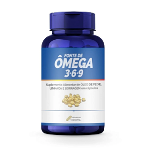 Ômega 3,6 e 9 1000mg 60/120 Cápsulas - Bio Vittas