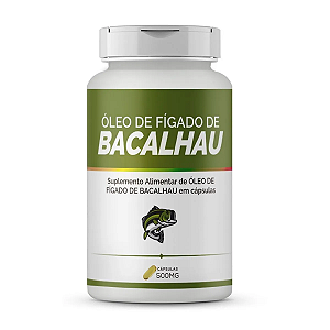 Óleo de Fígado de Bacalhau (60/120 Cápsulas de 500mg) - Bio Vittas