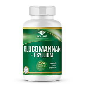 Glucomannan + Psyllium (100 Cápsulas de 500mg) - Natural Labs