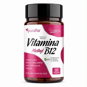Vitamina B12 Methyl PuraFor – 30 Cápsulas