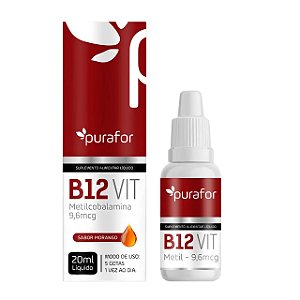 Vitamina B12 B12Vit PuraFor – 20ml | Metilcobalamina