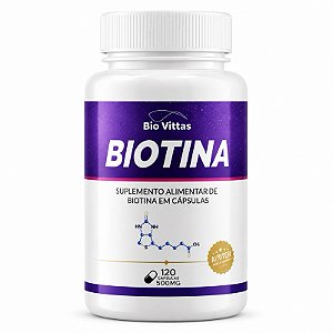 Biotina 500mg Bio Vittas – 60 Cápsulas