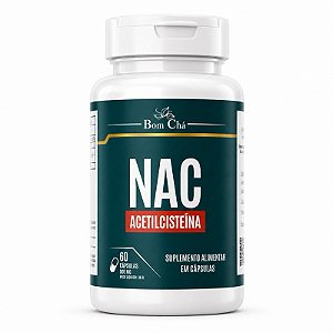 NAC Acetilcisteína 600mg Bom Chá – 60 Cápsulas
