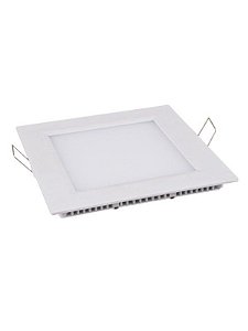 Luminaria Plafon Led Embutir 6W quadrada branco frio