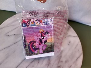My little pony midnight sparkle com suporte/livro coleção McDonald's , lacrado