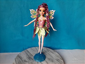 Boneca Barbie fairytopia fada roxa magia de arco íris Mattel