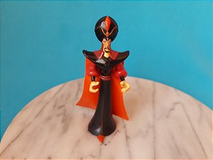 Miniatura de vinil Jafar articulado nos braços e cintura , desenho Aladim Disney, Mattel 1992 - 14cm