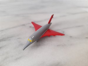 Miniatura de vinil estática Safari de avião supersônico Concorde  7 cm de comprimento