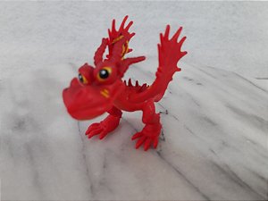 Dragão vermelho Hook fang de vinil do desenho Como treinar o seu dragão DreamWorks- 9 cm de comprimento