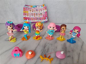 Mini bonecas party pop teenies , 6 variadas,  7 cm