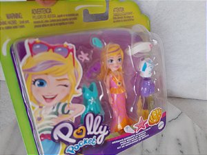 Boneca Polly Pocket Conjunto Shani Coelho + 19 Acessórios