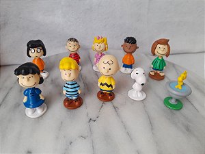 Miniatura de vinil estática original Peanuts de Snoopy + 7 amigos, 5 cm de altura