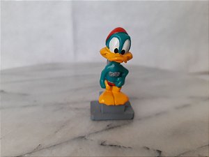 Miniatura de vinil vintage de Plucky duck do Tiny toon adventures, Warner Bros 1992 - 5 cm