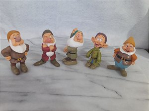 Miniatura de vinil Disney de anões da Branca de Neve e os sete anoes, coleção de Agostini, 7 cm
